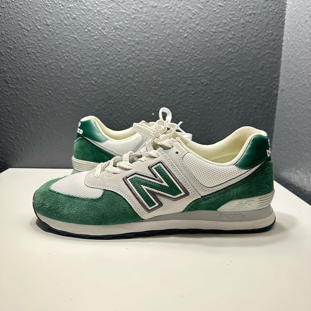 New Balance 574 - Grey/Green - Size 12